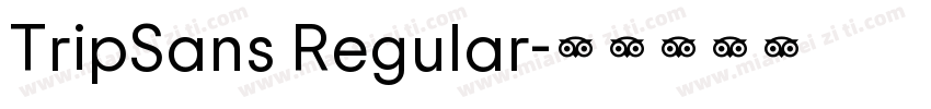 TripSans Regular字体转换